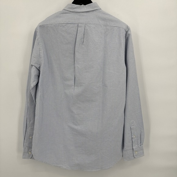 Ralph Lauren Men's Slim Fit Oxford Striped Button Down Blue White Sz XL Flesh - Picture 12 of 13
